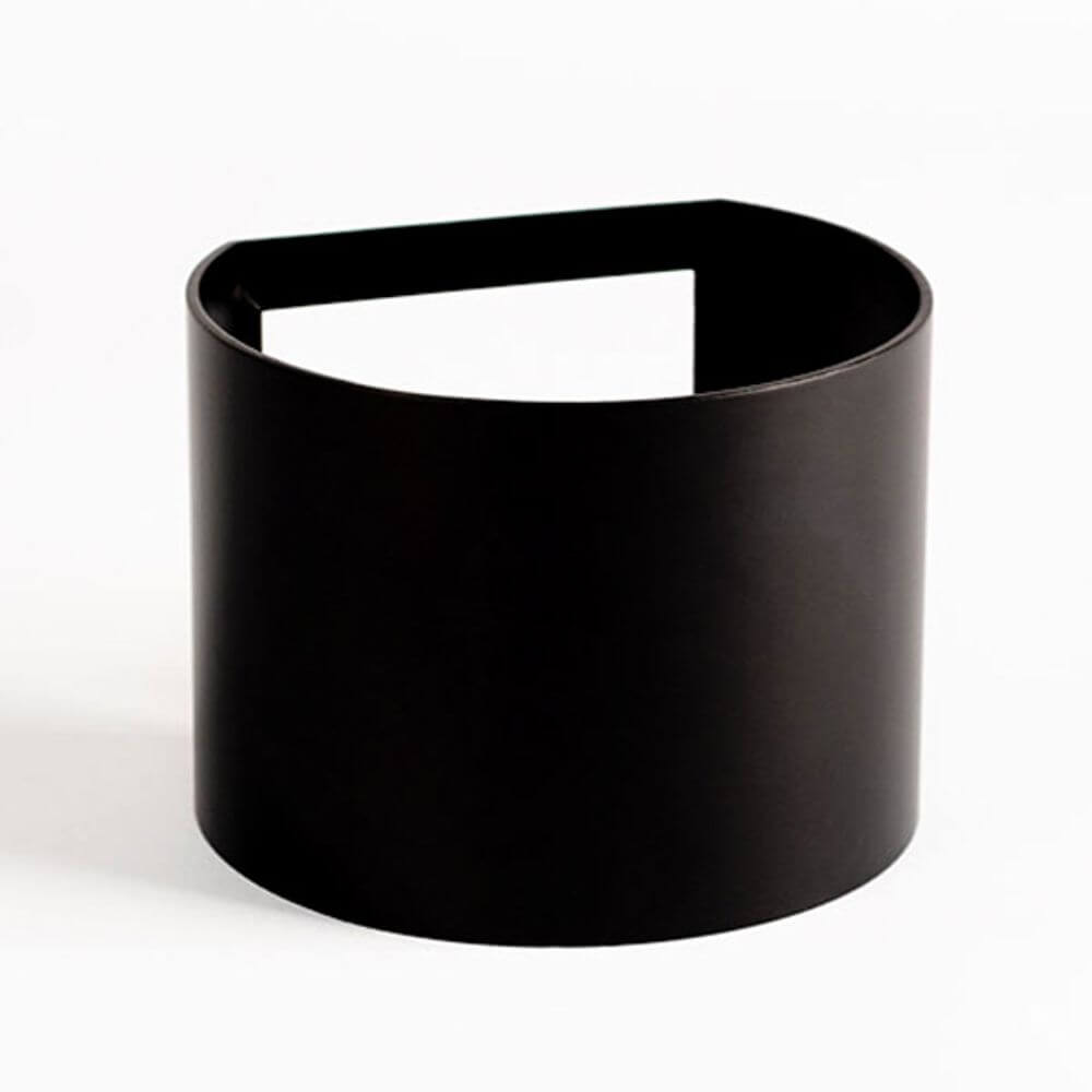 s.luce Ixa Abdeckung Rund für Ixa Basis in modernem Design in mattem Schwarz