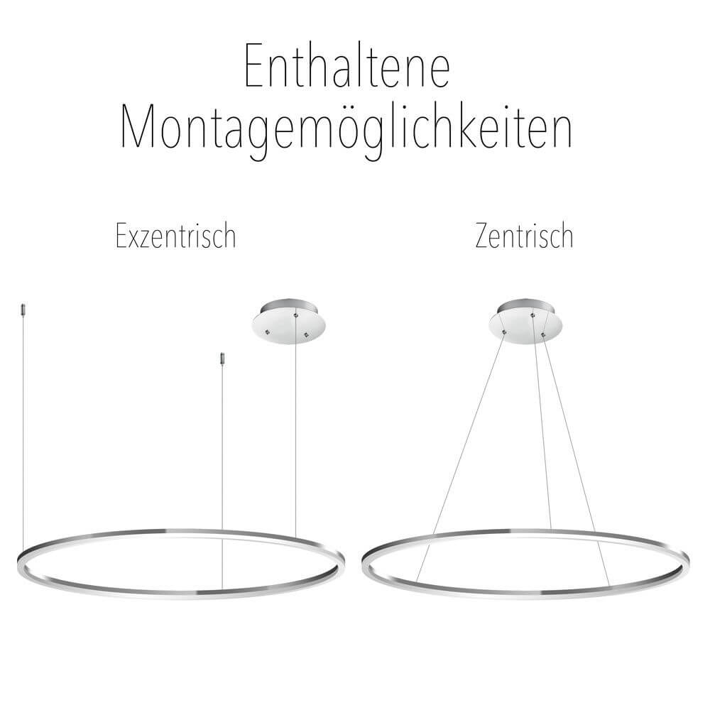 s.luce Ring 40 LED Hänglampa Direkt 5m