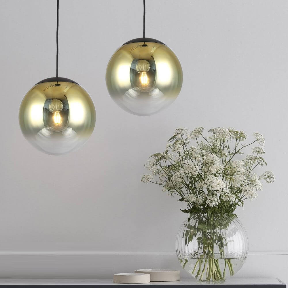 s.luce Progress Pendelleuchte Glas mit Farbverlauf