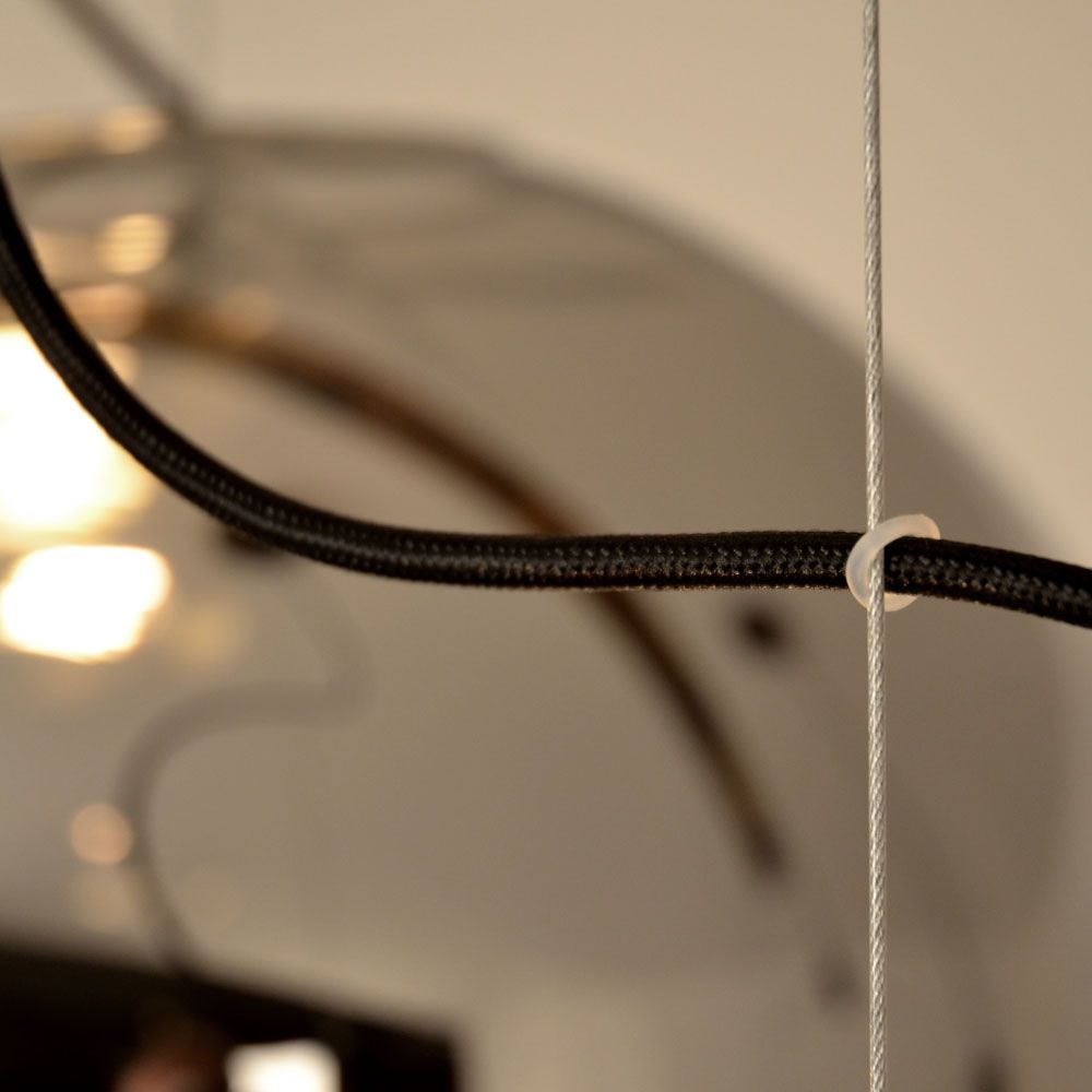 s.luce Sphere Lampe de galerie Boule en verre 5m de suspension