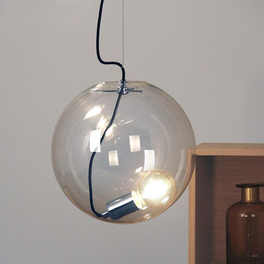 s.luce Sphere Lampe de galerie Boule en verre 5m de suspension