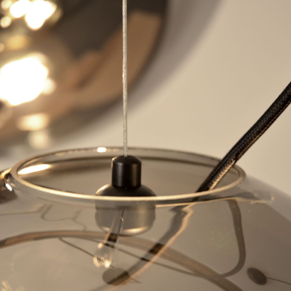 s.luce Sphere Lampe de galerie Boule en verre 5m de suspension