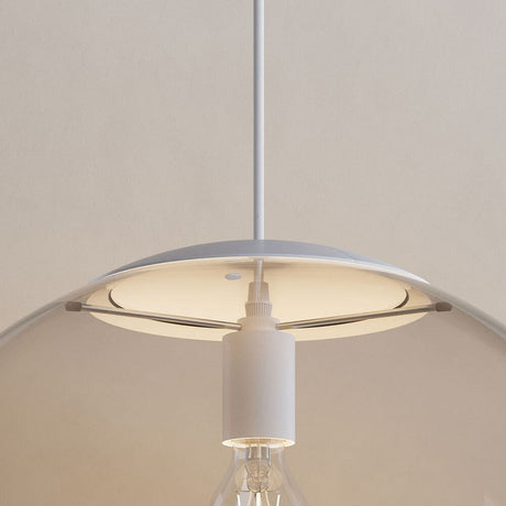 s.luce Abdeckung für Orb Glaskugel in elegantem Weiß mit minimalistischem Design