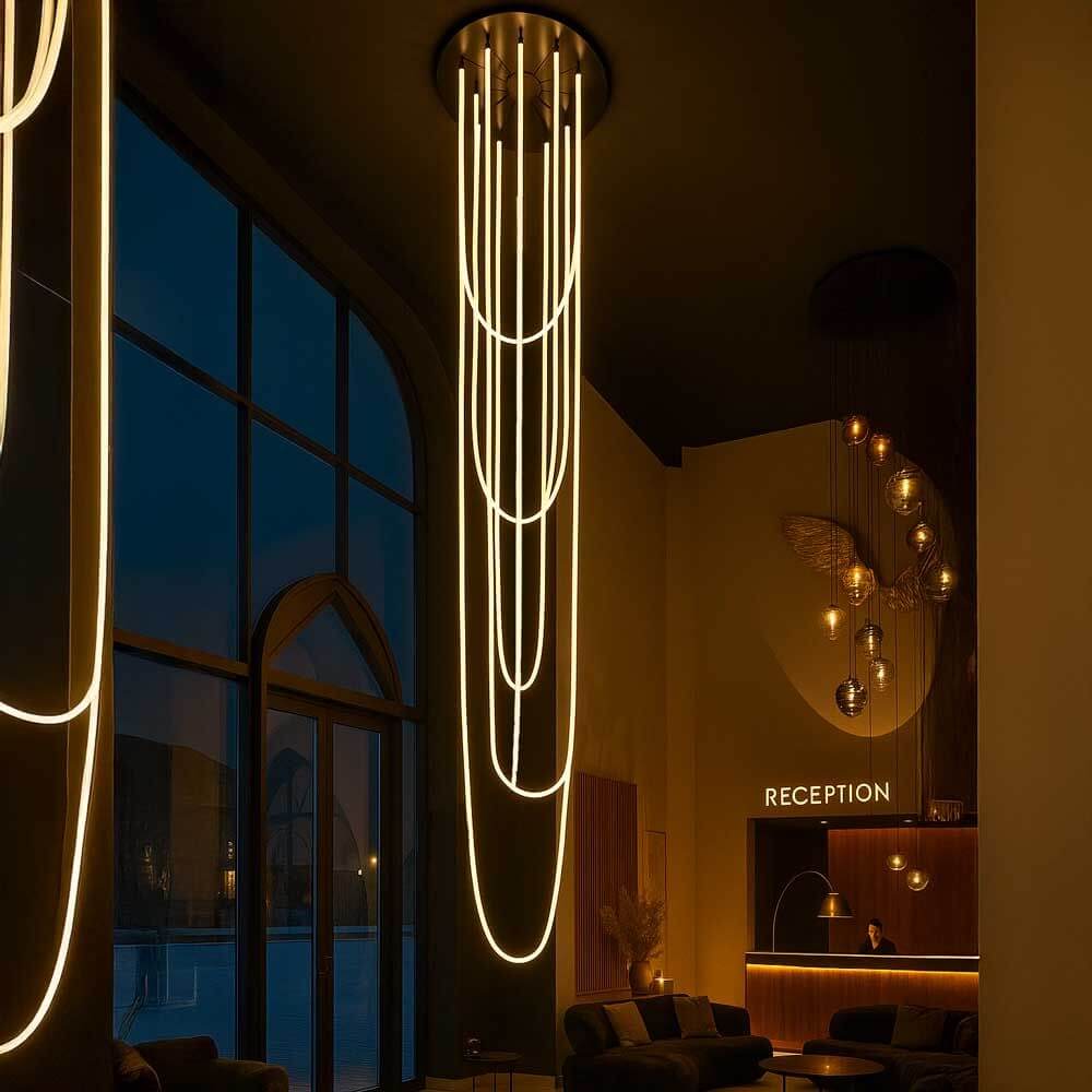 s.luce Arion organische LED Galerieleuchte XXL Licht-Schlauch Warmweiß