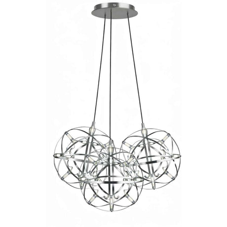 s.luce Atom Cluster LED Mehrfach-Pendelleuchte 3-flammig in modernem Design mit geometrischen Formen.