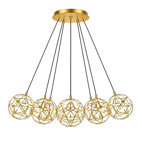 s.luce Atom LED Lampada a sospensione multipla Cluster a 7 luci