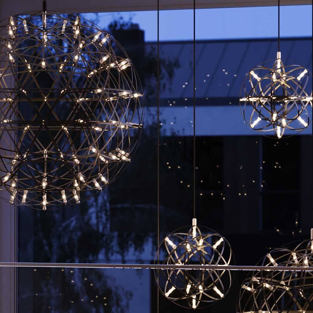 s.luce Atom LED dining table pendant light 2 to 5-light beam 120cm