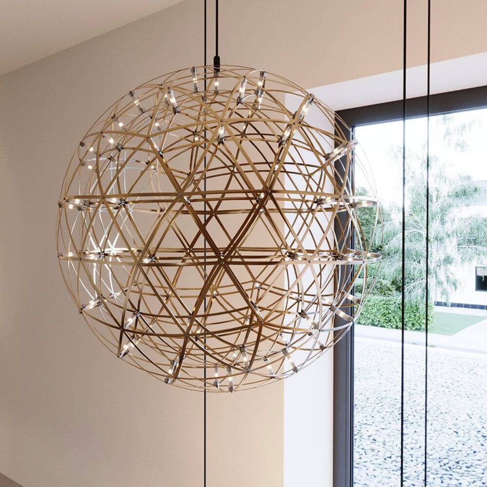 s.luce Atom LED pendant light in modern design, creates a unique play of light and shadow in the room.