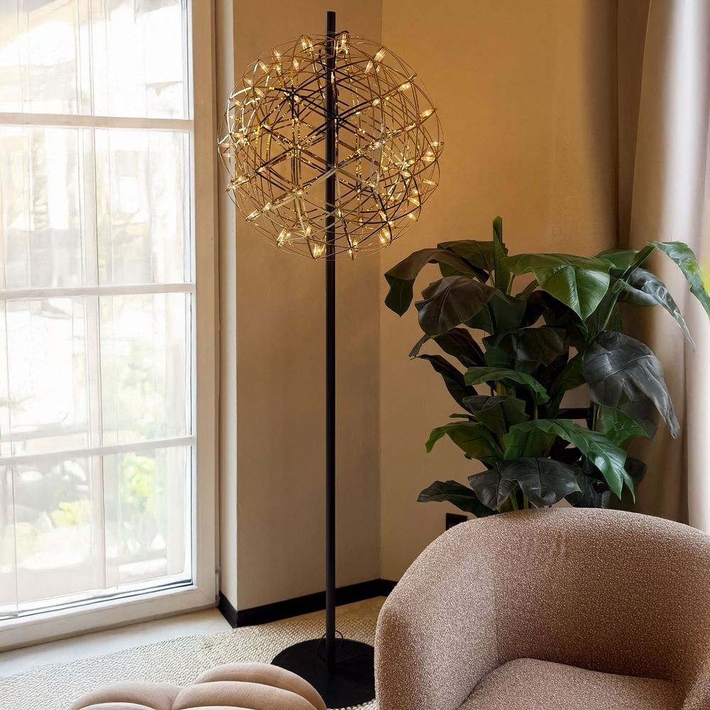s.luce Atom metal LED floor lamp with touch dimmer