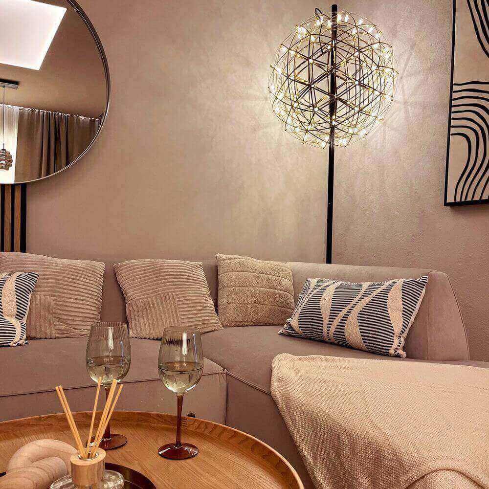 s.luce Atom metal LED floor lamp with touch dimmer