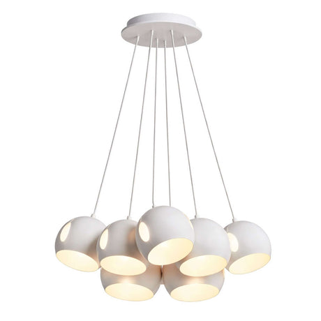 s.luce Ball Lámpara colgante múltiple Cluster de 7 luces 7x20cm