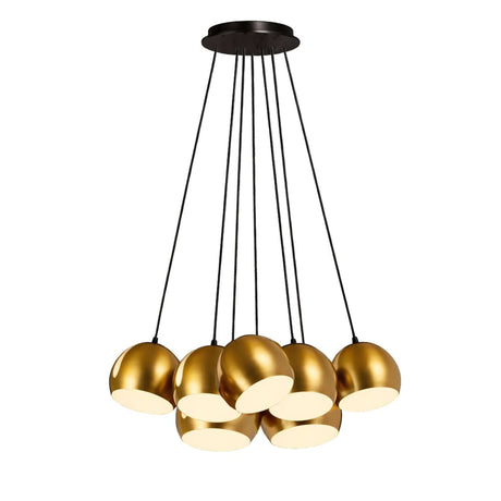 s.luce Ball Lámpara colgante múltiple Cluster de 7 luces 7x20cm
