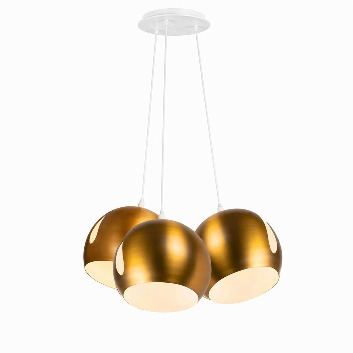 s.luce Ball Flerarmet pendellampe Cluster med 3 lyskilder 3x30cm