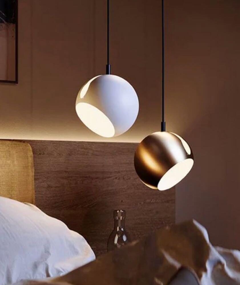 s.luce Lampa wisząca do stołu w kształcie kuli Ø 30 cm 160 cm