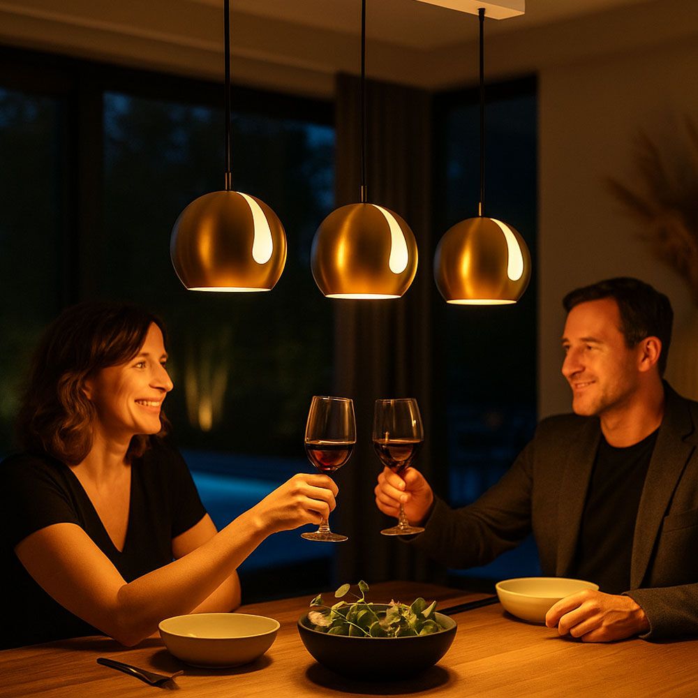 s.luce Ball pendant light 3-light with ceiling track