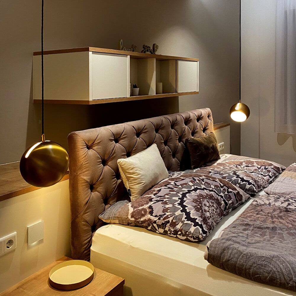 s.luce Kulista lampa wisząca z wymiennym kloszem