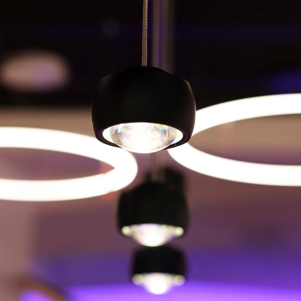 s.luce Beam LED Hängeleuchte 1-Phasen-Schienensystem Endeinspeiser in modernem Design