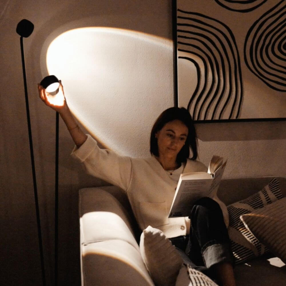 s.luce Beam LED floor lamp 2-light 145cm touch dimmer