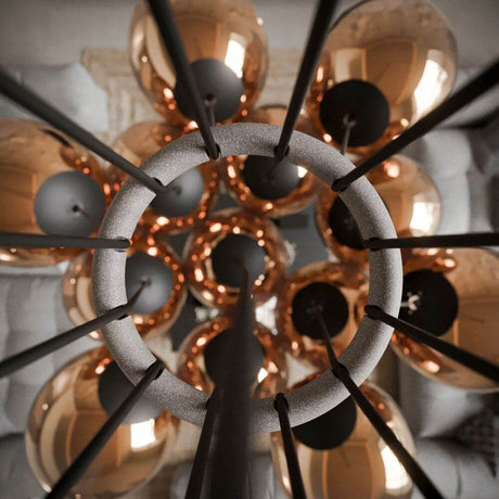 s.luce Combinizer Ring für mehrflammige Cluster-Pendelleuchten, 13-flammig, für individuelle Lichtinszenierung