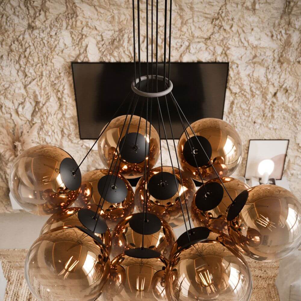 s.luce Combinizer Ring für mehrflammige Cluster-Pendelleuchten in elegantem Design.