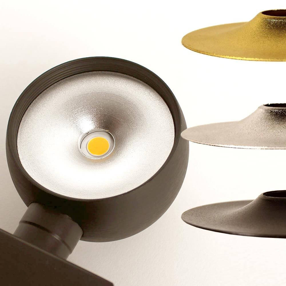 s.luce Cover plate for Beam light in three colors, shows elegant design and improved aesthetics.