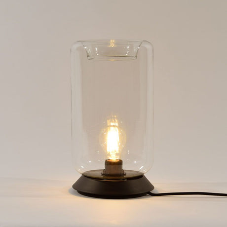 s.luce Cruet E27 designbordlampe i glas med afbryder