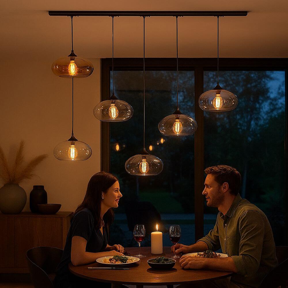 s.luce Cruet eettafellamp 1-kringbaan 200cm eindvoeder