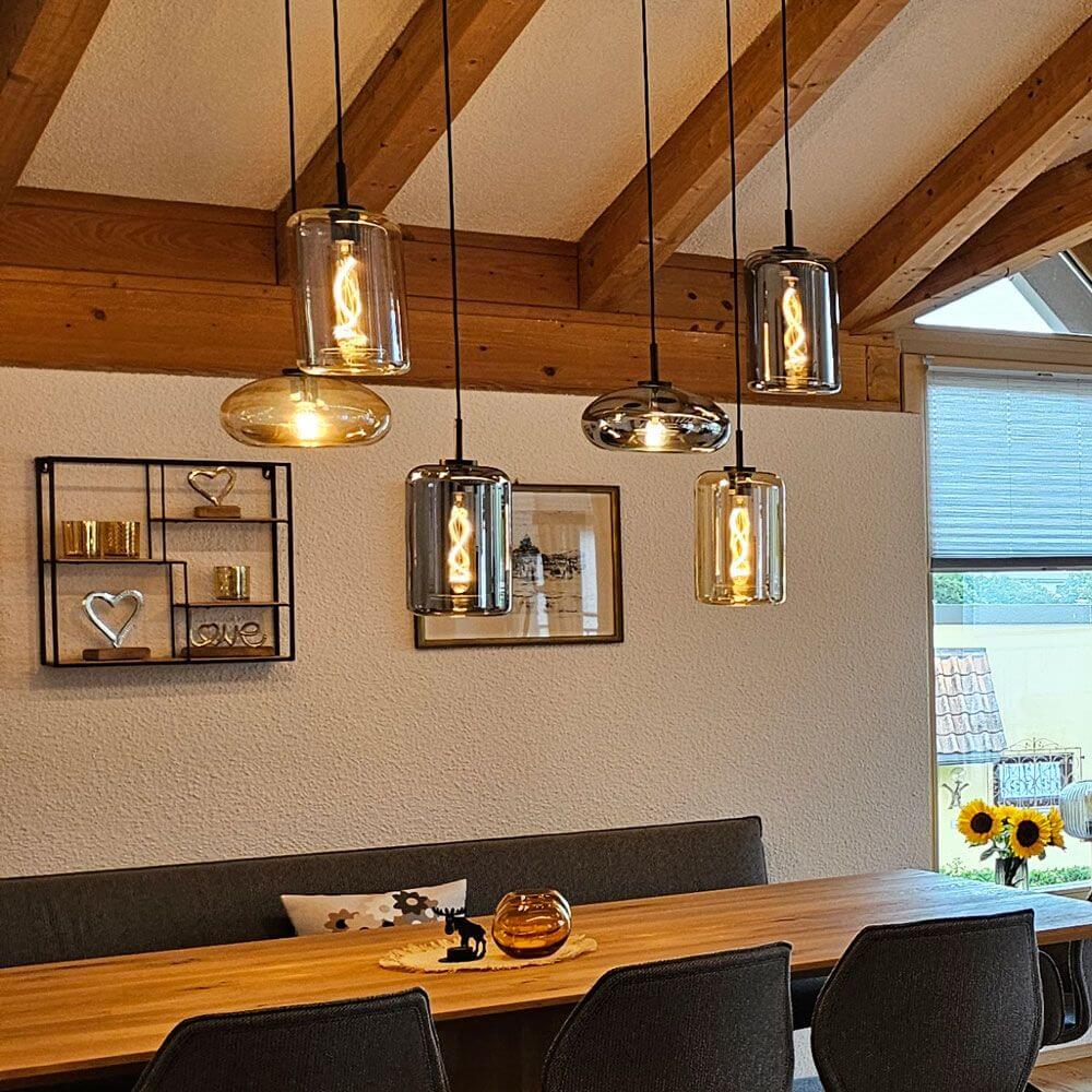 s.luce Cruet glass pendant light 3-light