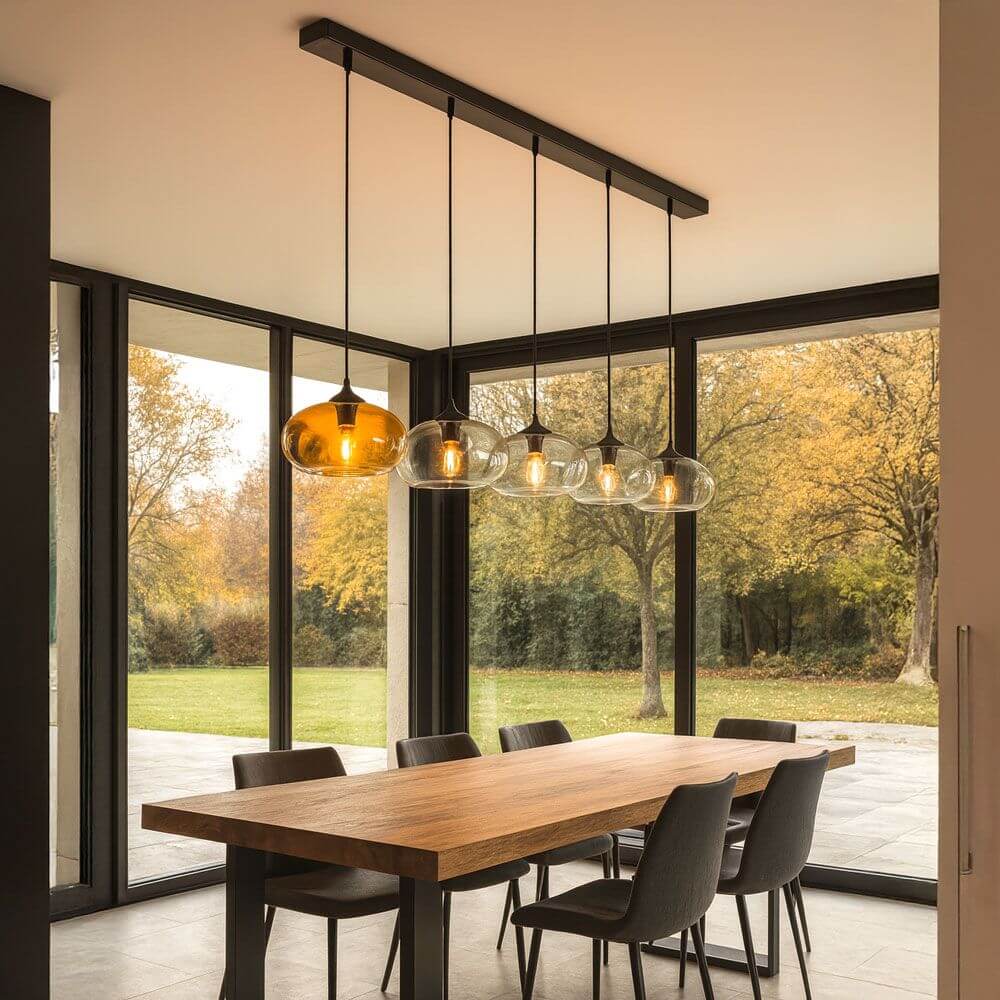 s.luce Szklana lampa wisząca Cruet Up & Low