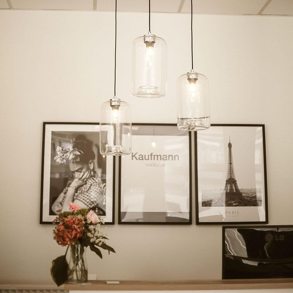 s.luce Szklana lampa wisząca Cruet Up & Low