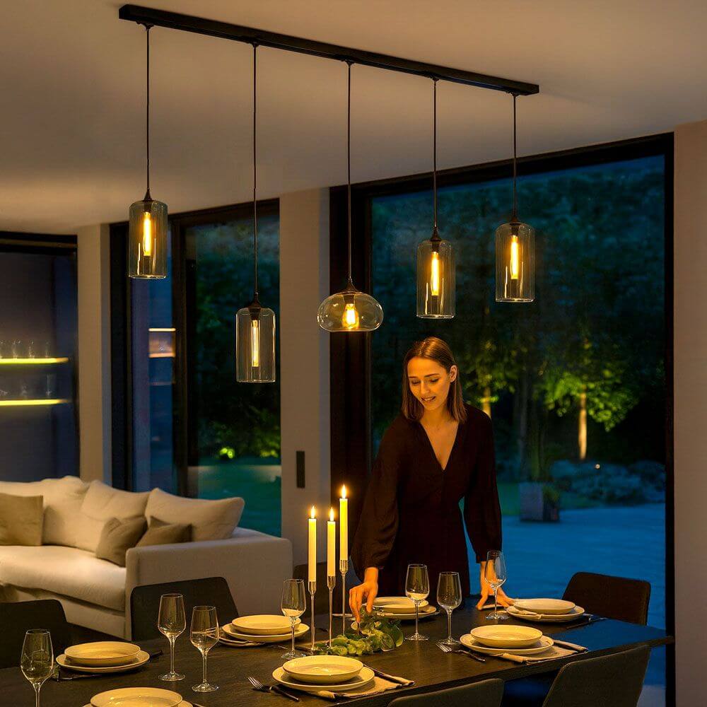 s.luce Szklana lampa wisząca Cruet Up & Low