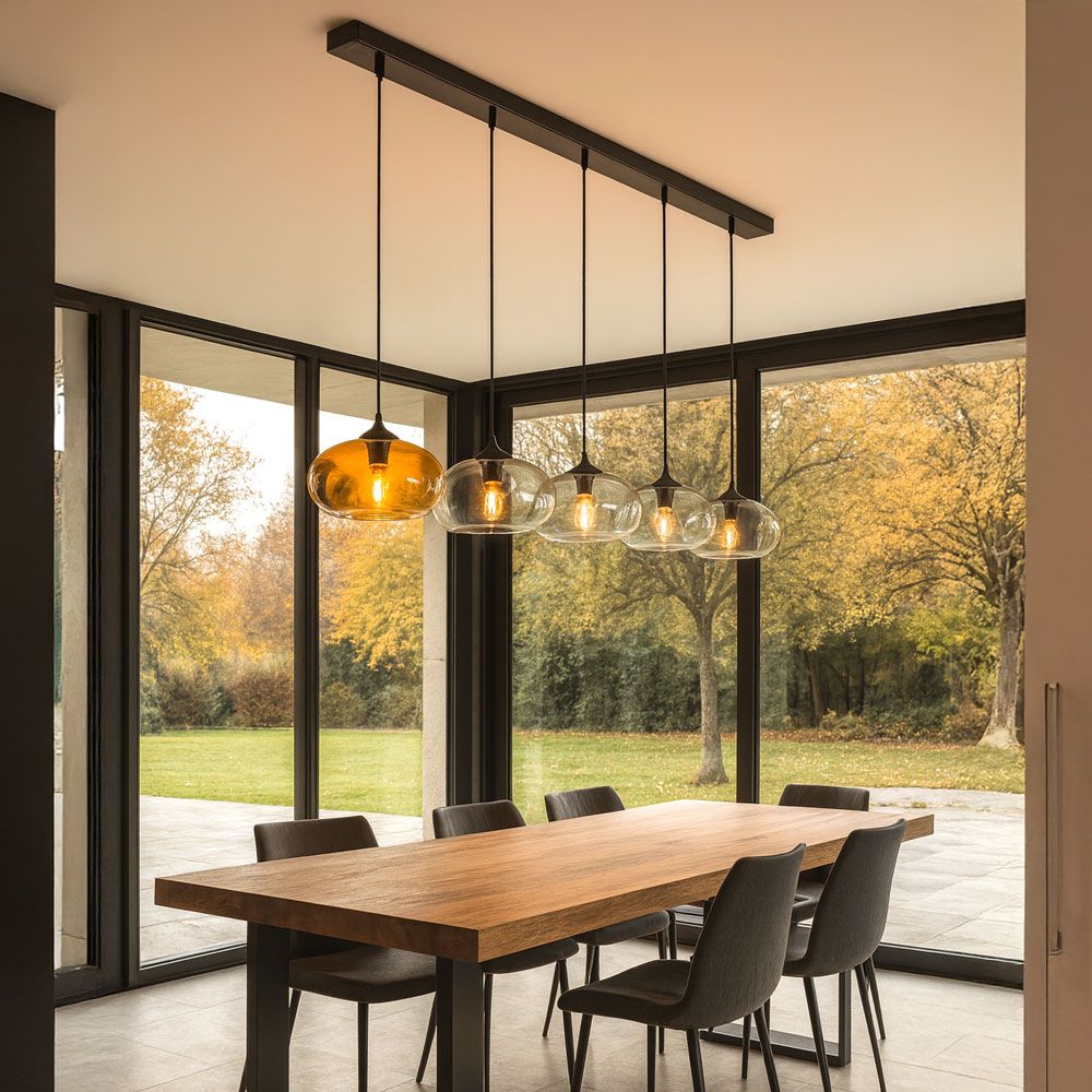 s.luce Cruet Low dining table pendant light 2 to 5-light 160cm