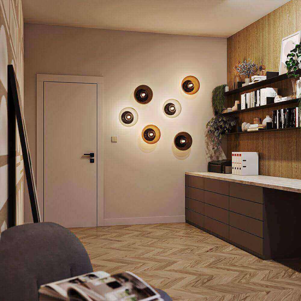 s.luce Cruet Glas Wand- en Plafondlamp Up & Low in moderne woonruimte met stijlvol ontwerp.