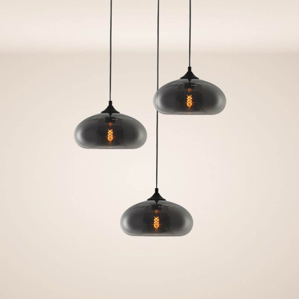 s.luce Cruet mehrflammige Hängeleuchte in modernem Design mit drei Hängeleuchten.