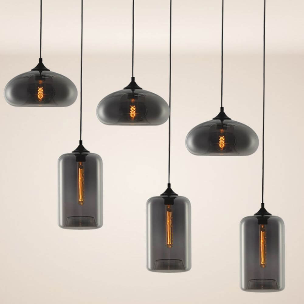 s.luce Cruet mehrflammige Hängeleuchte in stilvollem und modernem Design mit trendigen Farben.