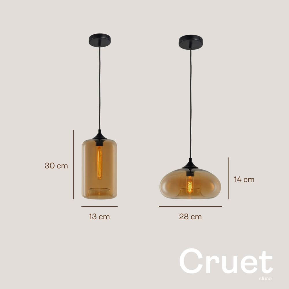 s.luce Lampa wisząca Cruet z wieloma źródłami światła w dwóch nowoczesnych designach, idealna do stylowego urządzania wnętrz.