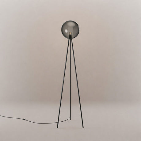 s.luce Dreibein-Stehleuchte Orb Tripod 160cm mit Glaskugel in modernem Design