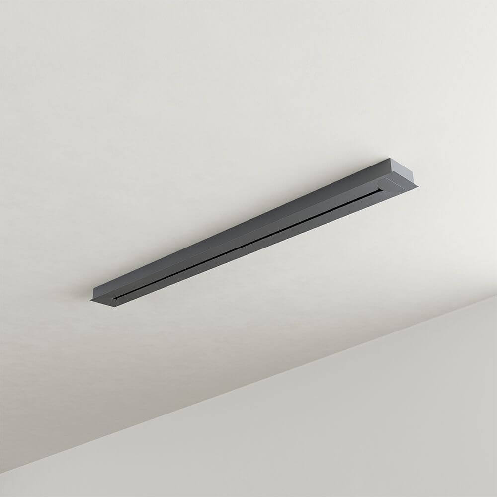 s.luce Echos Esstisch-Hängelampe 3-flammig 120cm Ø 18cm in modernem Design auf weißem Hintergrund.