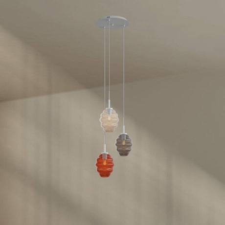 s.luce Echos Galerieleuchte 3-flammig Ø 40cm Baldachin Ø 18cm