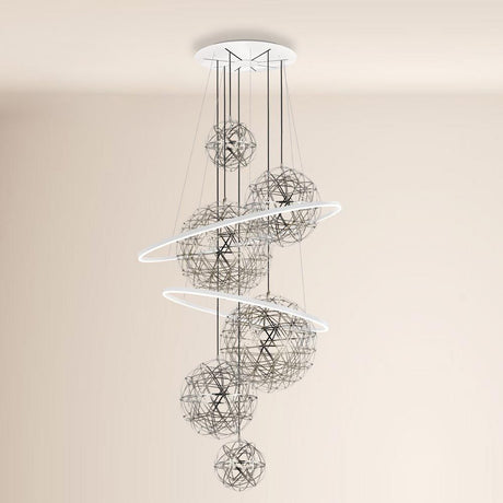 s.luce Galleria luminosa Fusion XXL Anello a 8 luci LED