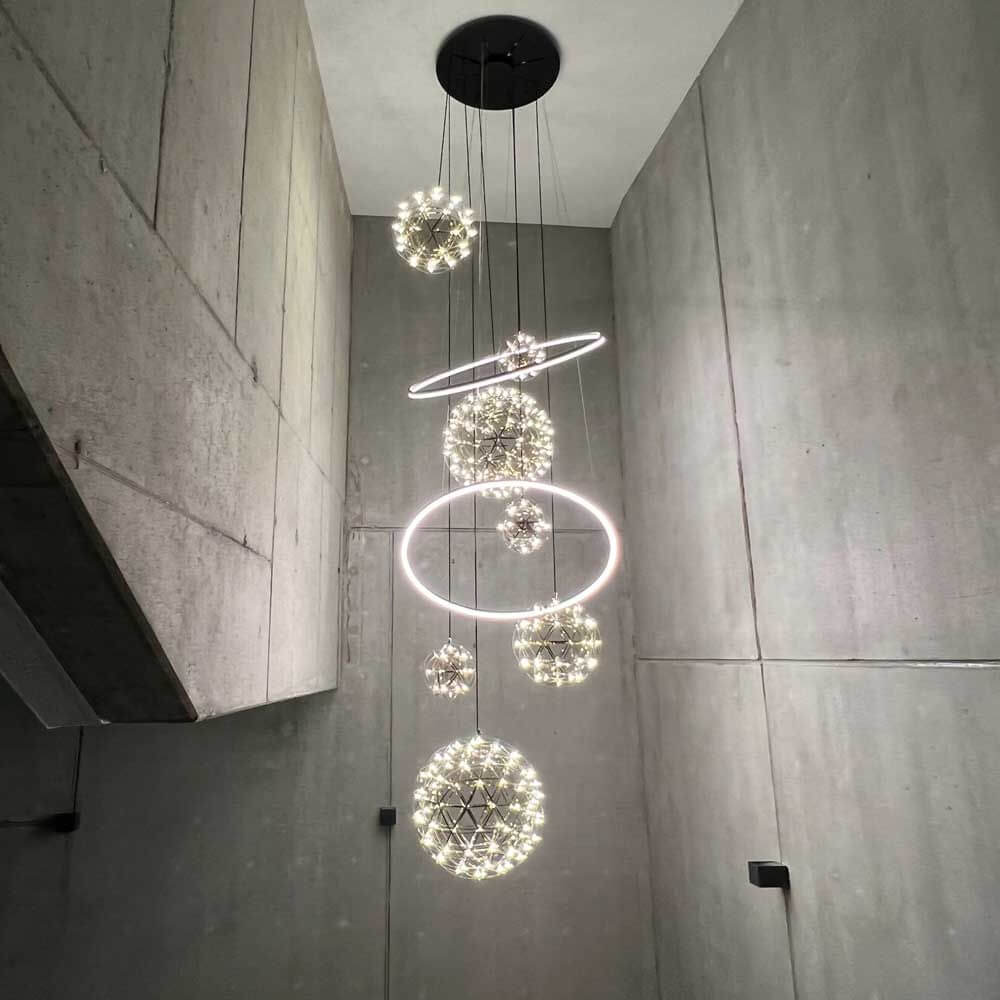 s.luce Fusion XXL gallery light 8-light LED ring