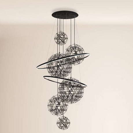 s.luce Galleria luminosa Fusion XXL Anello a 8 luci LED