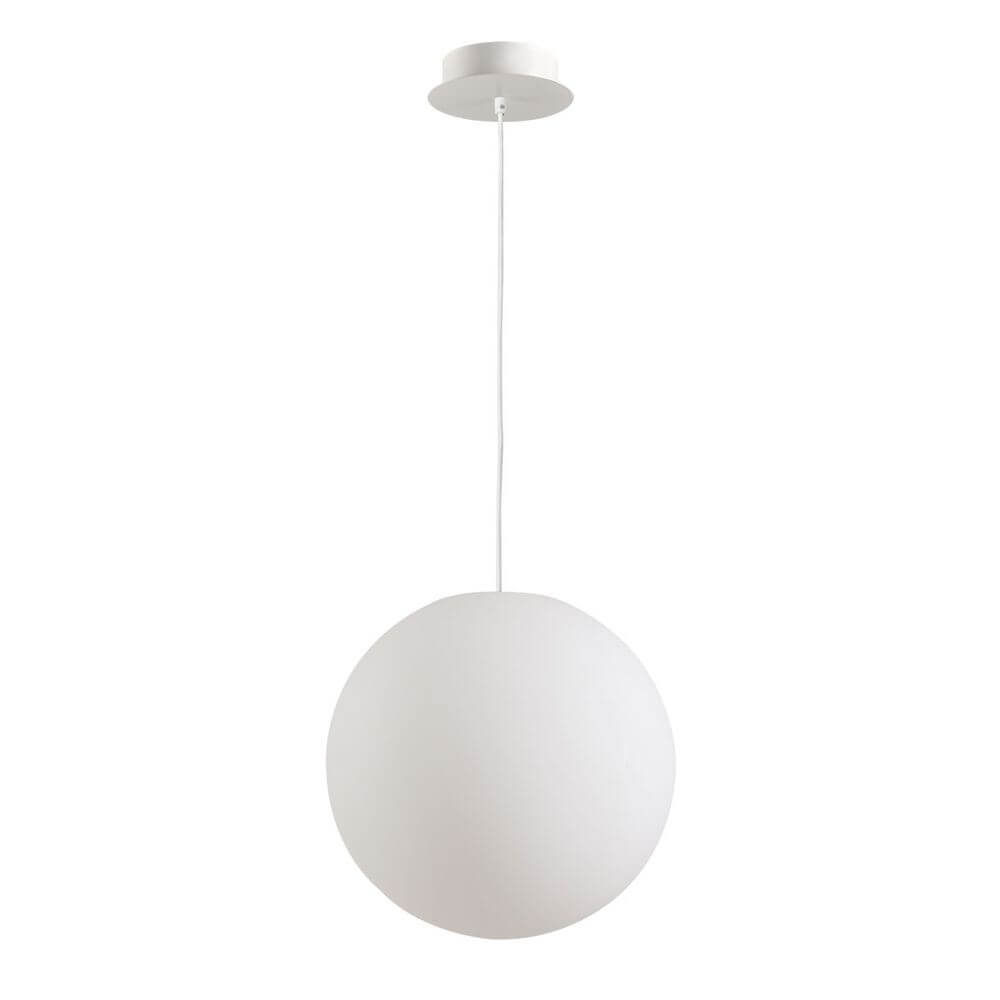 s.luce Globe Hänge-Kugellampe für Innen & Außen IP54 aus hochwertigem, mattem Kunststoff, minimalistisch und elegant.
