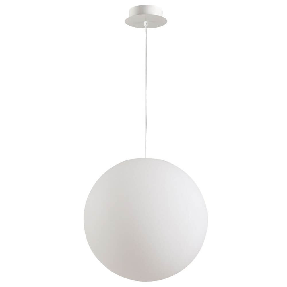 s.luce Globe Hänge-Kugellampe für Innen & Außen IP54 in weißem, mattem Kunststoffdesign