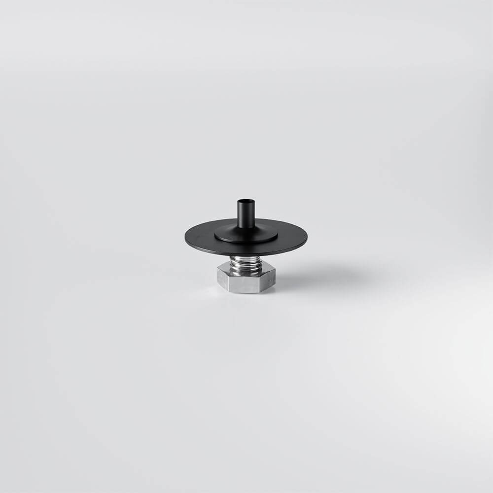 s.luce Kabel & Stahlseilaufnahme für Modular Baldachin auf einem weißen Hintergrund