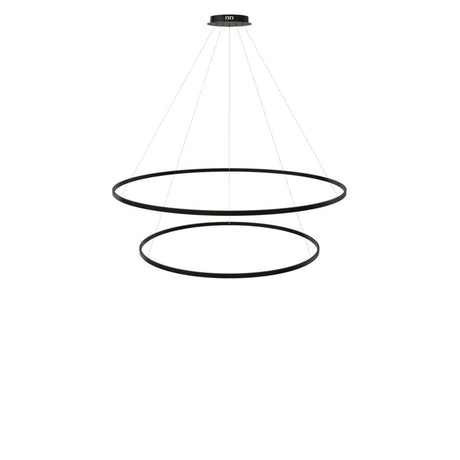 s.luce Lampada a sospensione ad anello LED a 2 luci centrica