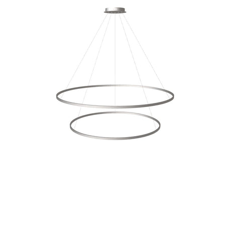 s.luce Lampada a sospensione ad anello LED a 2 luci centrica