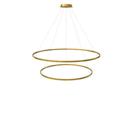 s.luce Lampada a sospensione ad anello LED a 2 luci centrica