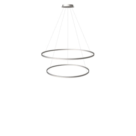 s.luce Lampada a sospensione ad anello LED a 2 luci centrica