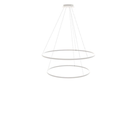 s.luce Lampada a sospensione ad anello LED a 2 luci centrica